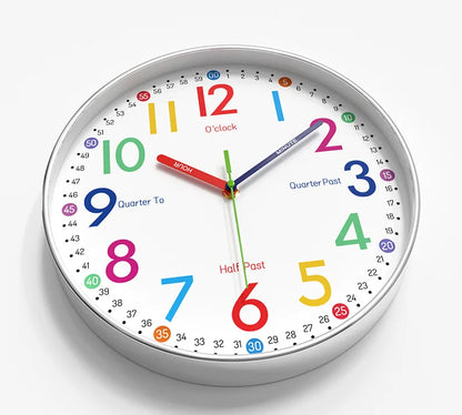 Horloge Murale SilencieuseDesign Enfant Quartz 30cm