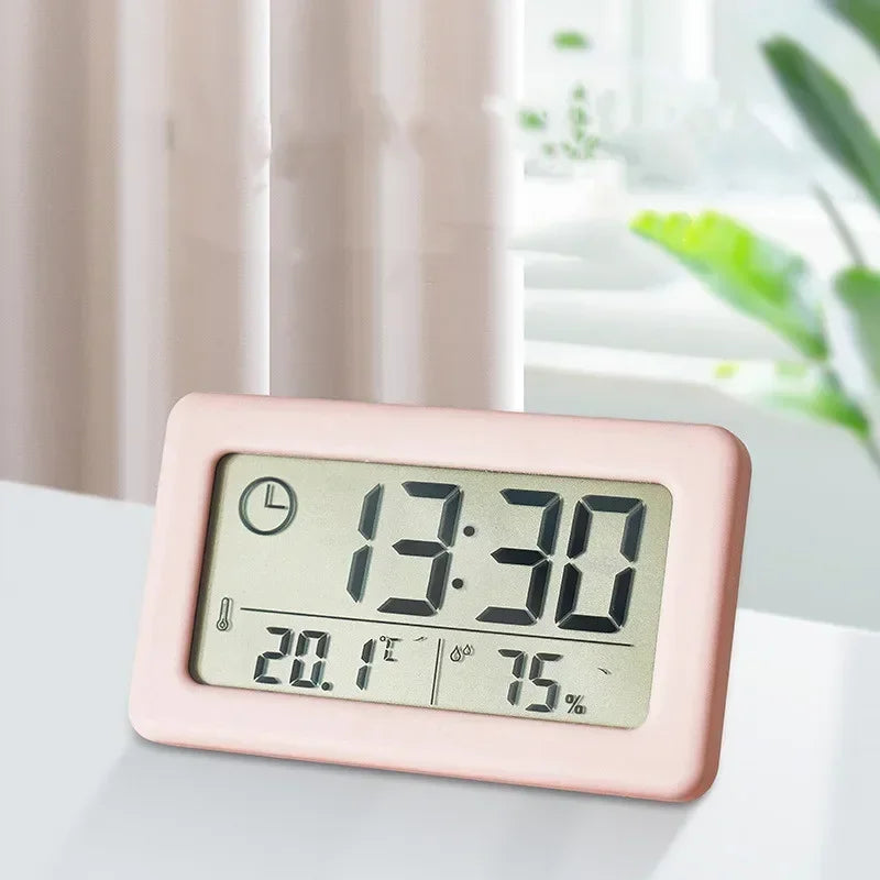 Horloge Murale DigitaleDesign Compact avec Thermomètre & Hygromètre