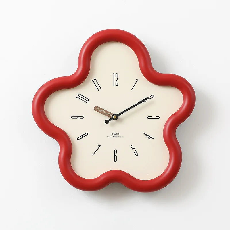 Horloge Pendule Murale Moderne  Forme de Fleur