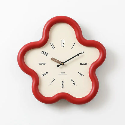 Horloge Pendule Murale Moderne  Forme de Fleur