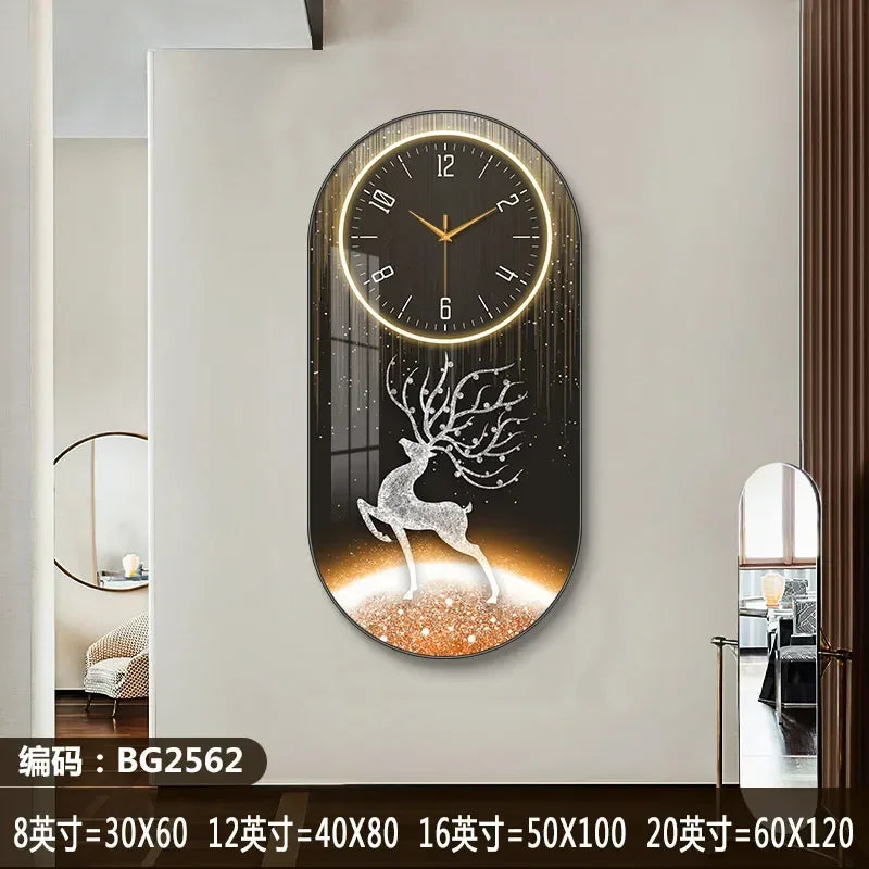 Horloge Murale Silencieuse Style Nordique en Bois Élégant 
