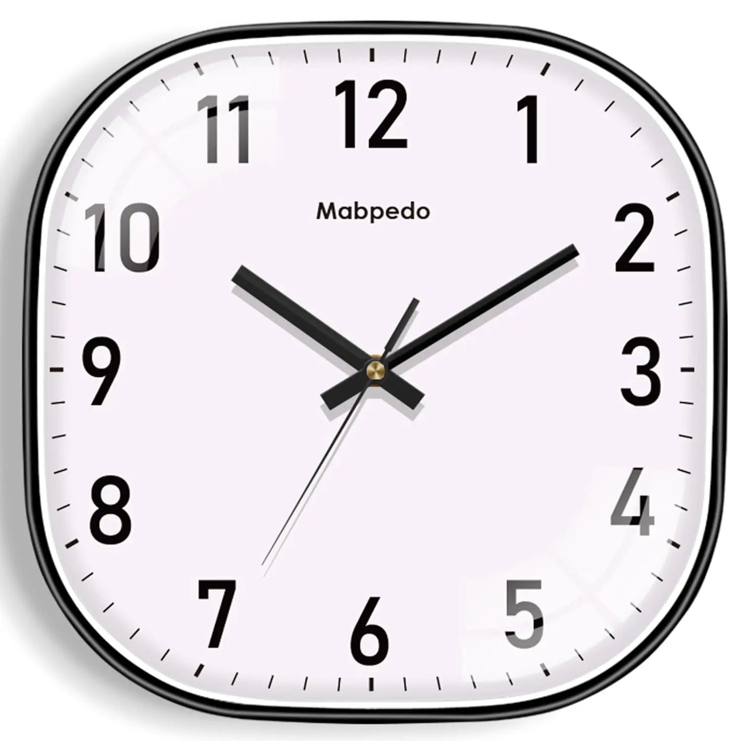 Horloge Murale NumériqueStyle Moderne Beige et Noir Élégant