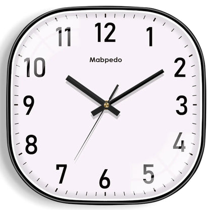 Horloge Murale NumériqueStyle Moderne Beige et Noir Élégant
