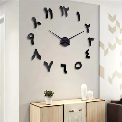 Horloge Murale DesignEffet Miroir - Style Art Déco Numérique