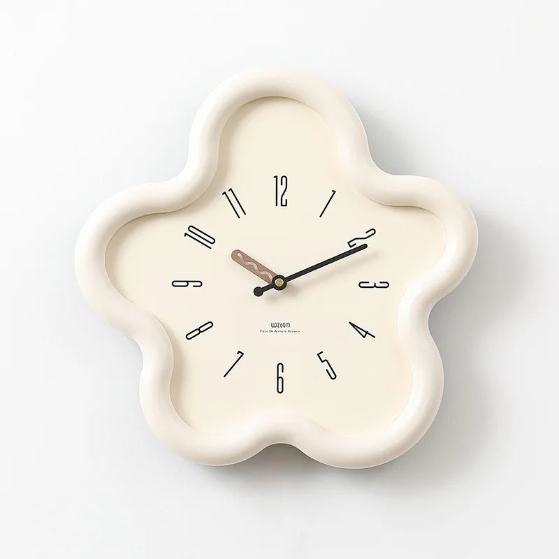 Horloge Pendule Murale Moderne  Forme de Fleur