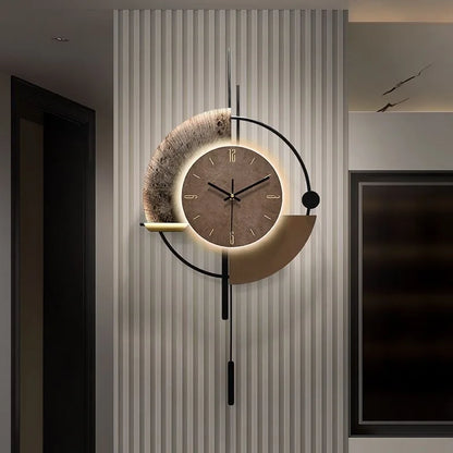 Horloge Murale Design    LED Moderne Pour Intérieur Élégant