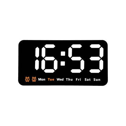 Horloge Murale Digitale  LED Grande Taille avec Double Alarme