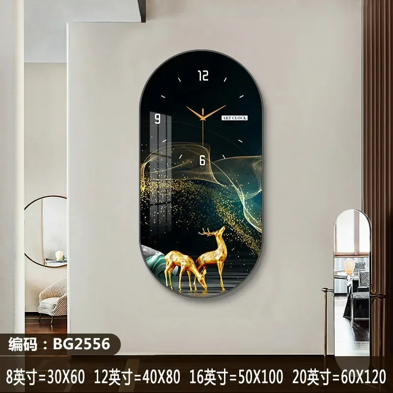 Horloge Murale Silencieuse Style Nordique en Bois Élégant 