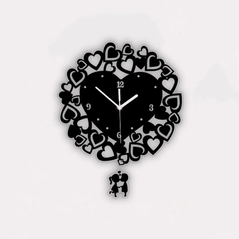 Horloge Murale DesignAcrylique Creuse Motif Regard Chic
