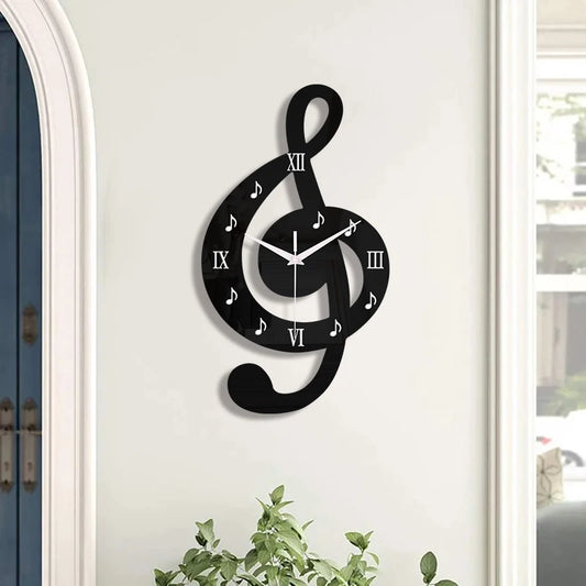 Horloge Murale Silencieuse   Chiffres Romains et Acrylique