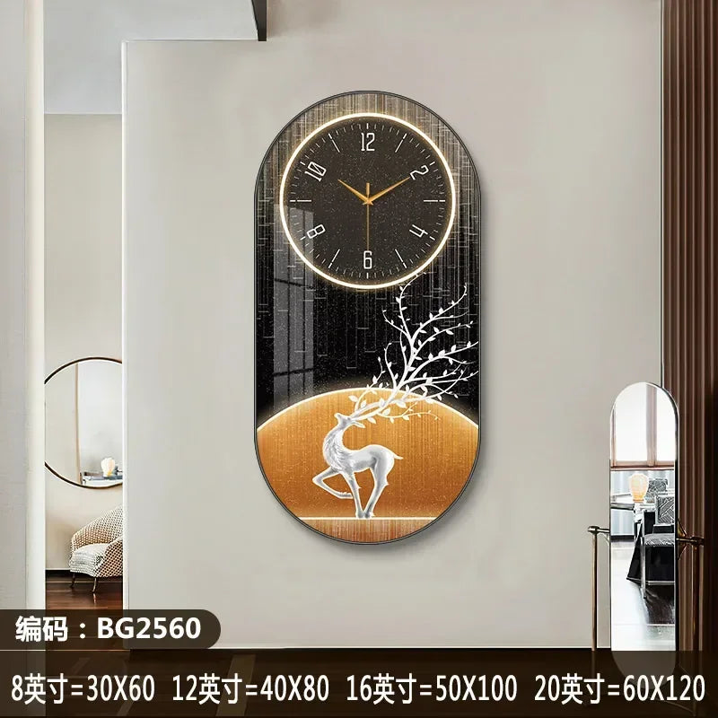 Horloge Murale Silencieuse Style Nordique en Bois Élégant 