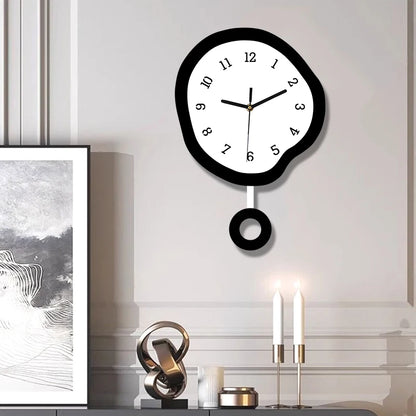 Horloge pendule design creatif abstrait - detail pendule design abstrait