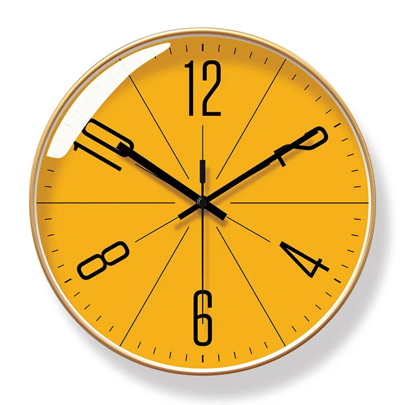 Horloge Murale SilencieuseDesign Moderne Quartz