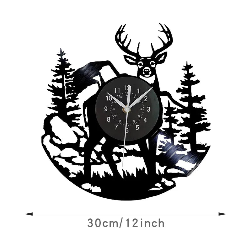 Horloge Murale Vintage  Vinyle Style Rétro
