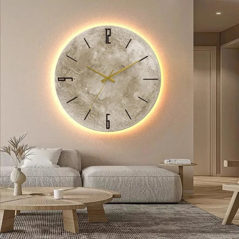 Horloge Murale Chambre  Lune Douce Atmosphère