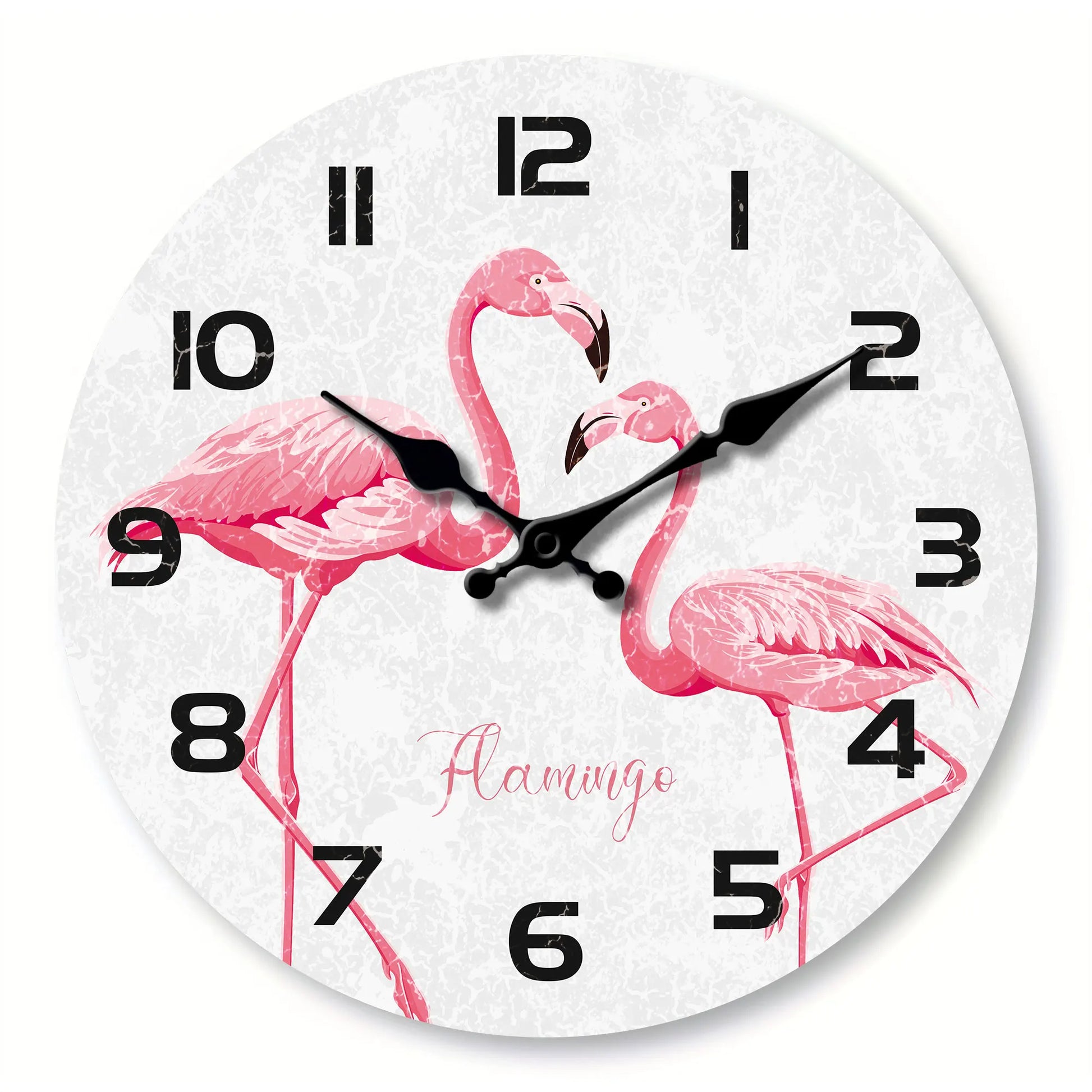 Horloge Murale Design  Flamants Roses