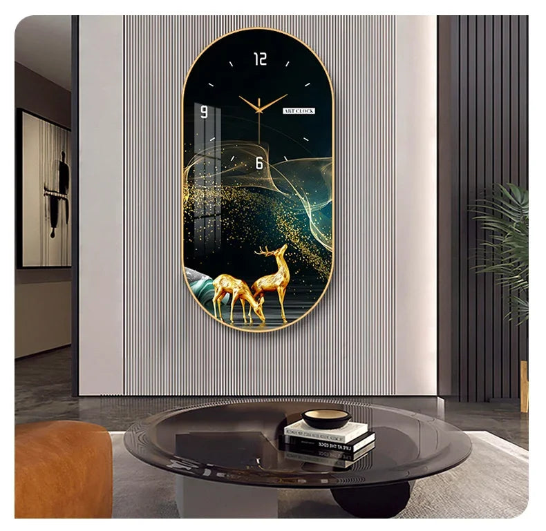 Horloge Murale Silencieuse Style Nordique en Bois Élégant 
