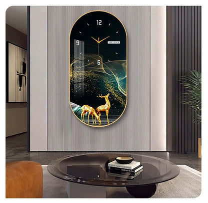 Horloge Murale Silencieuse Style Nordique en Bois Élégant 