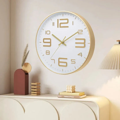 Horloge Moderne  Éclairage Artistique de Luxe Quartz