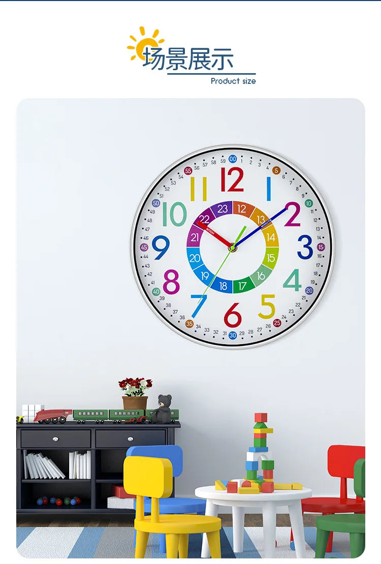 Horloge Colorée pour Enfants