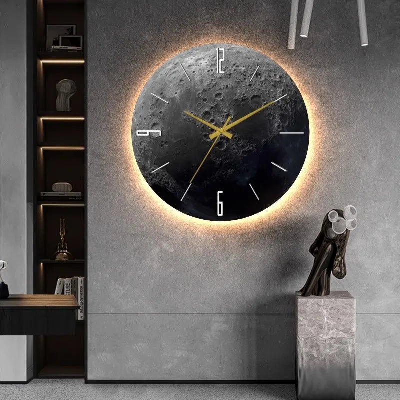 Horloge Murale Chambre  Lune Douce Atmosphère