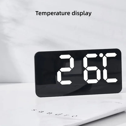 Horloge Murale Digitale  LED Grande Taille avec Double Alarme