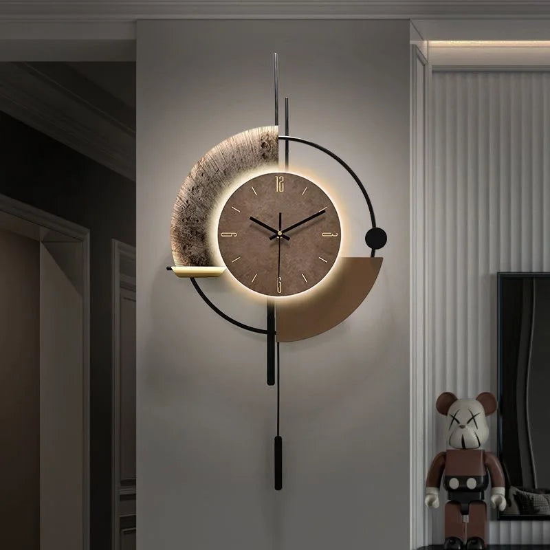 Horloge Murale Design    LED Moderne Pour Intérieur Élégant