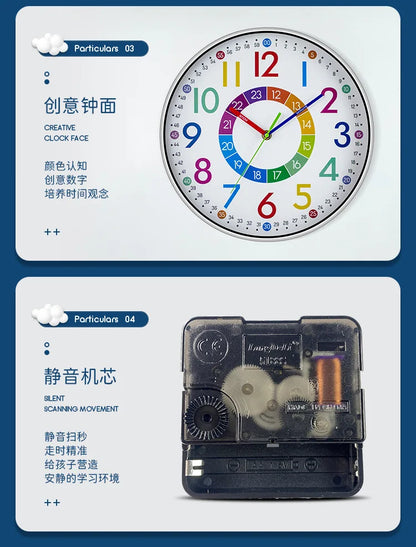 Horloge Colorée pour Enfants