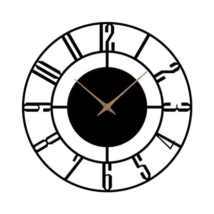 Horloge Murale Design Arabesque Minimaliste Métal 30 cm 