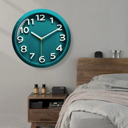 Horloge Moderne  Métal Quartz Silencieuse Abstraite Grise