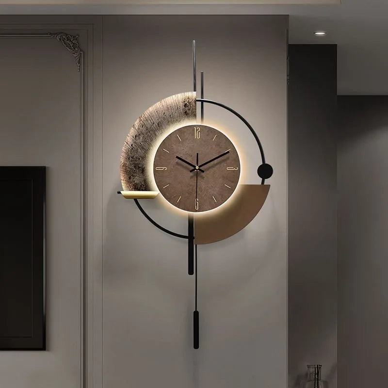 Horloge Murale Design    LED Moderne Pour Intérieur Élégant