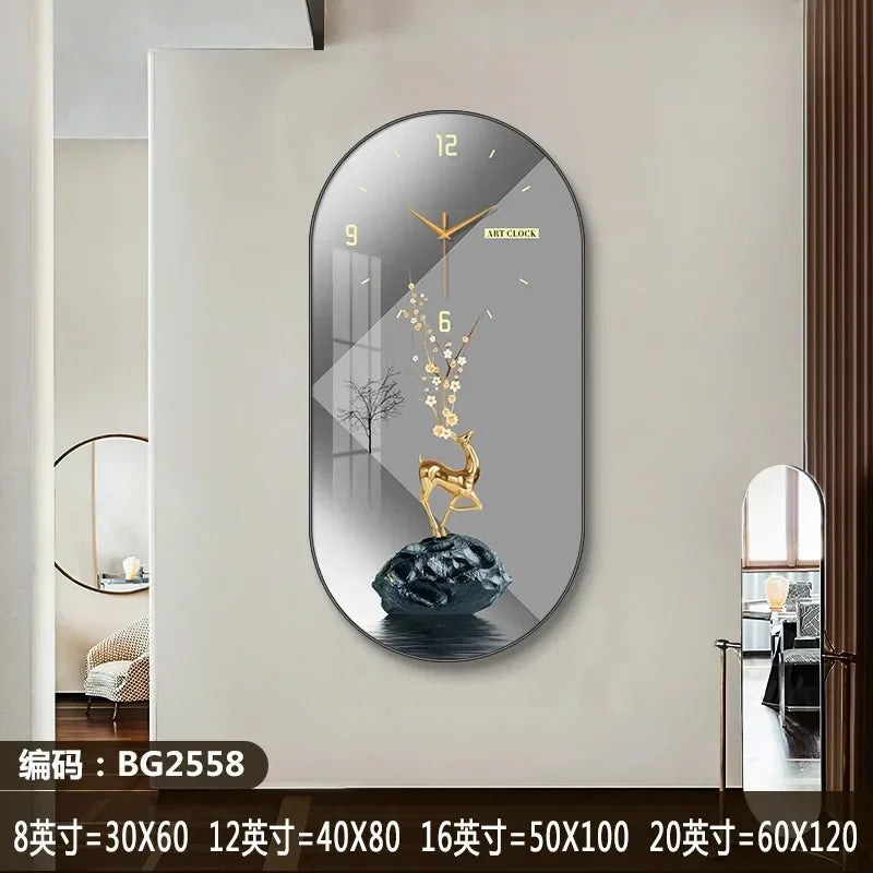 Horloge Murale Silencieuse Style Nordique en Bois Élégant 
