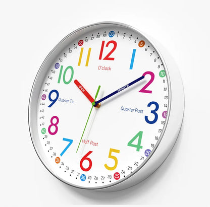 Horloge Murale SilencieuseDesign Enfant Quartz 30cm