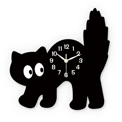 Horloge Chat Noir  Curieux de l'Heure