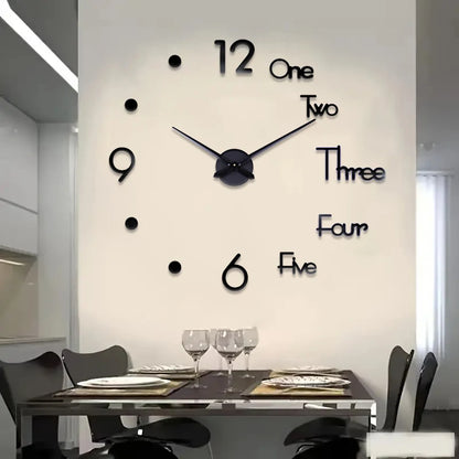Horloge ModerneDesign Sans Cadre en Acrylique