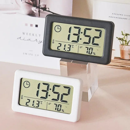 Horloge Murale DigitaleDesign Compact avec Thermomètre & Hygromètre