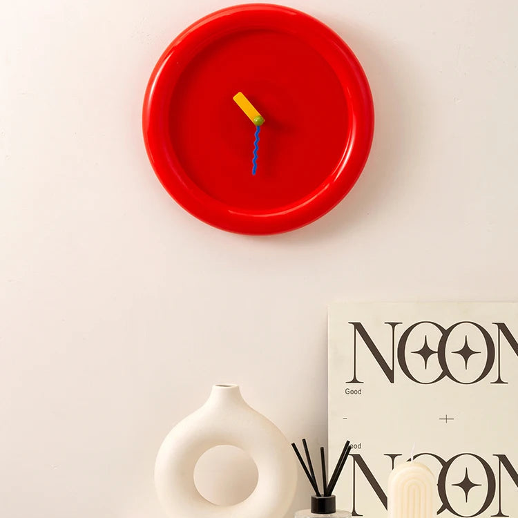 Horloge Murale DesignStyle Memphis Moderne Coloré