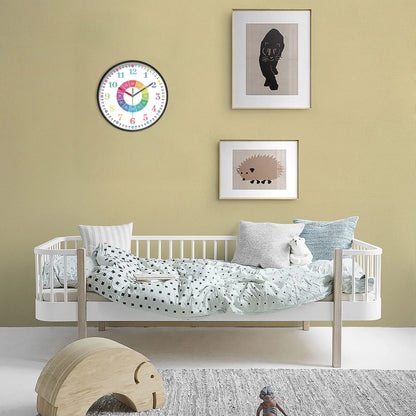 Horloge Enfant  Apprentissage Analogique Chiffres et Aiguilles Colorés