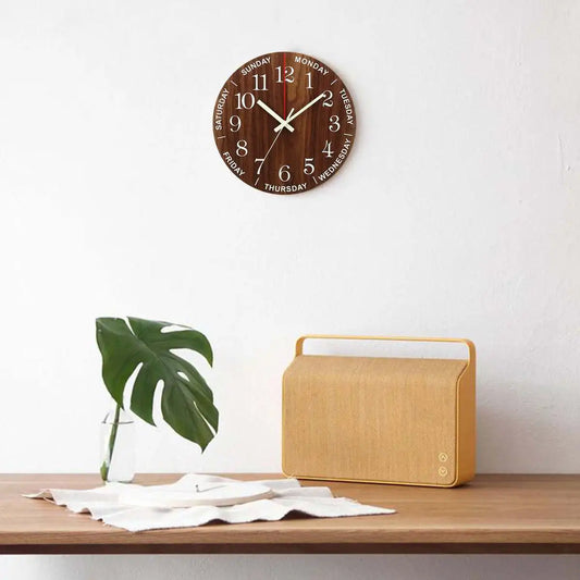 Horloge Sans Tic Tac Lumineuse Bois Style Nordique