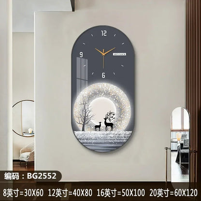 Horloge Murale Silencieuse Style Nordique en Bois Élégant 