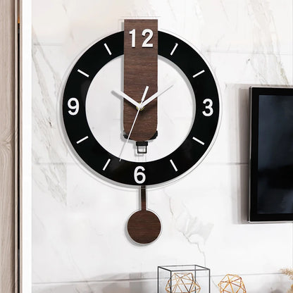 Horloge Pendule Ancienne à Balancier  Style Européen Rétro