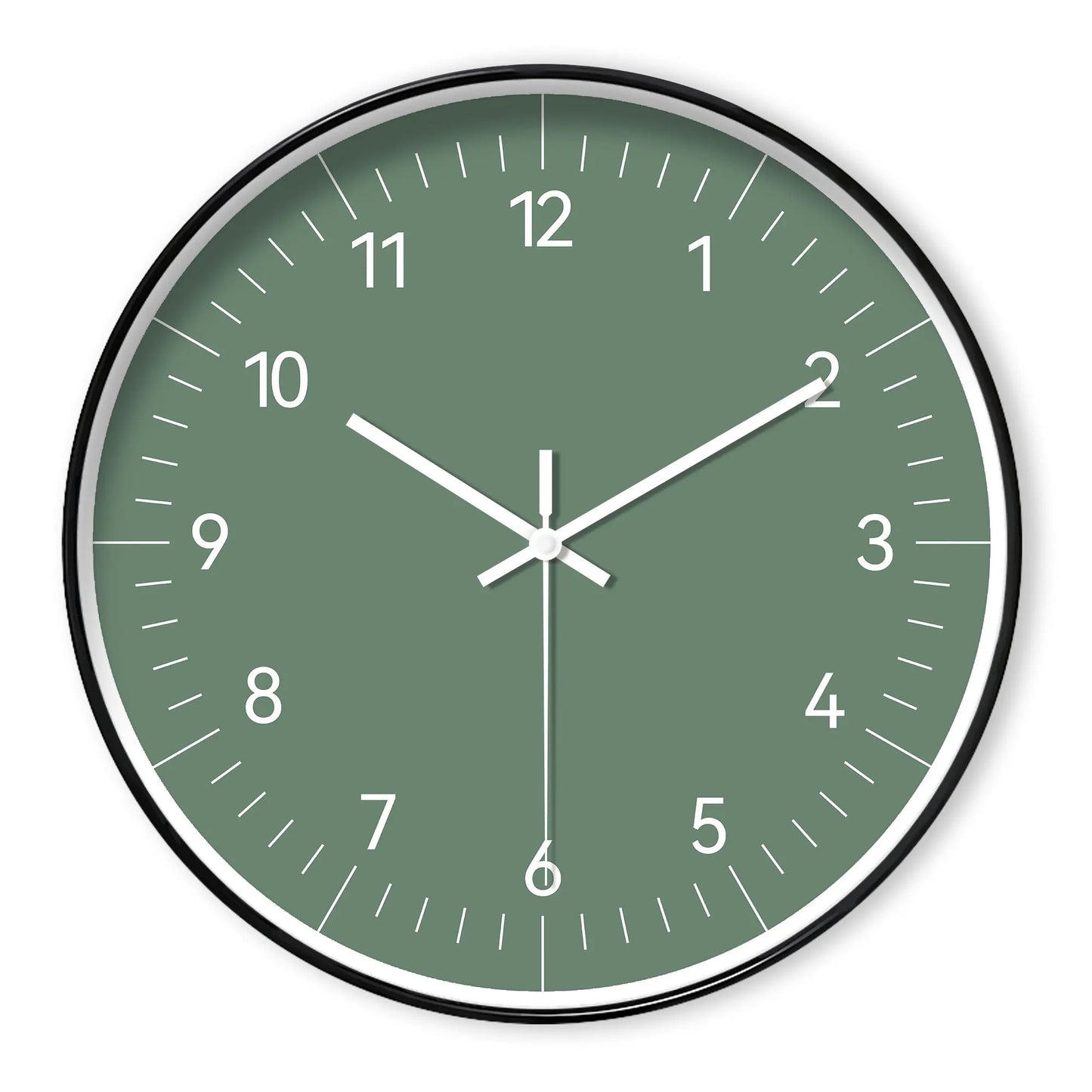 Horloge Murale Design Minimaliste – Vert Moderne