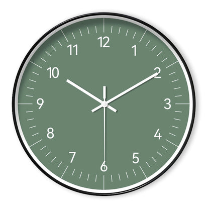 Horloge Murale Design Minimaliste – Vert Moderne