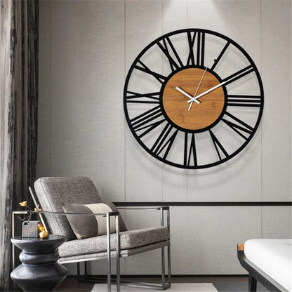 Grande Horloge Murale  Vintage Industrielle  60cm