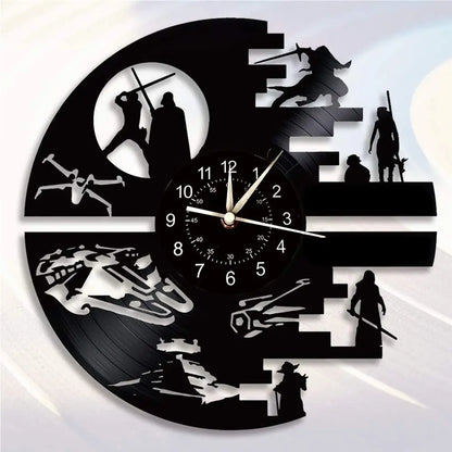 Horloge Murale LED Design  Science-Fiction Vinyle 7 Couleurs