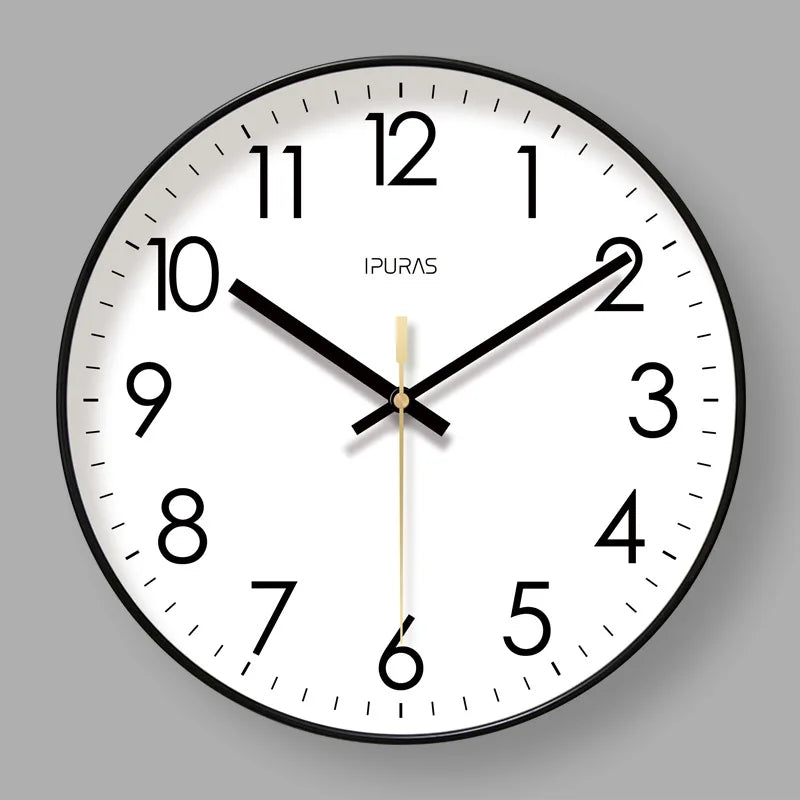 Horloge Murale SilencieuseDesign Moderne Quartz
