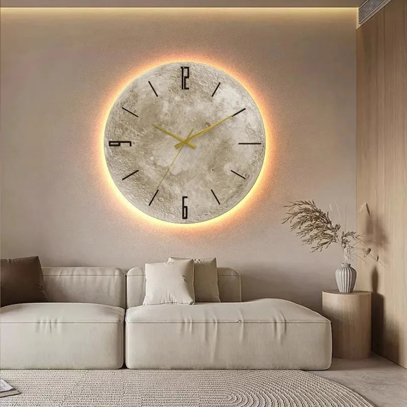 Horloge Murale Chambre  Lune Douce Atmosphère