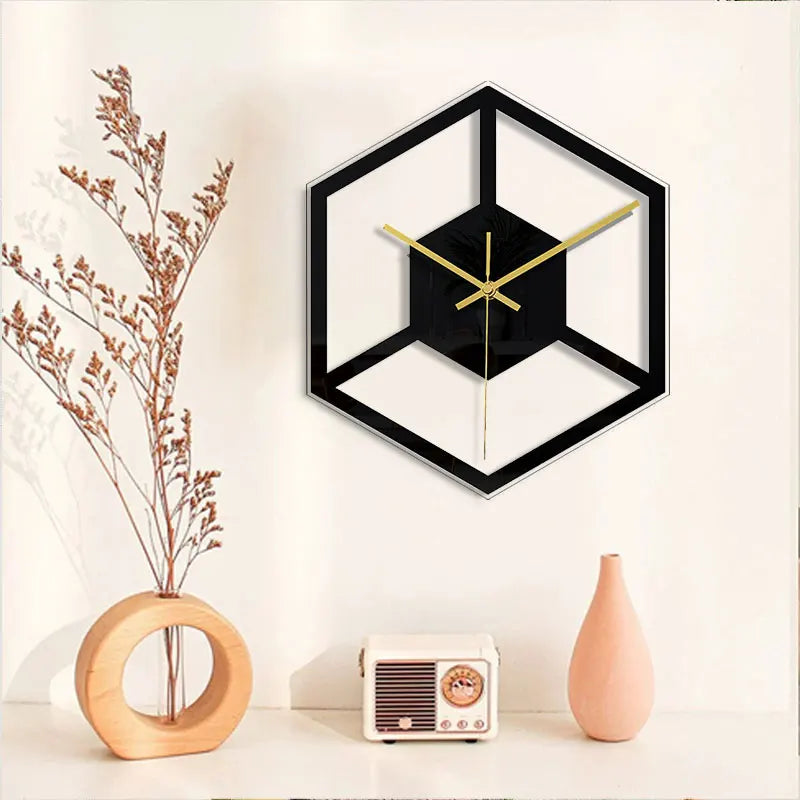 Horloge Murale Silencieuse  Style Moderne et Transparent