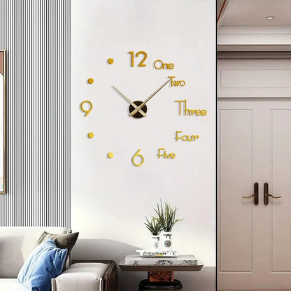 Horloge ModerneDesign Sans Cadre en Acrylique