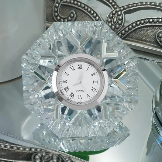 Horloge À Chiffres RomainsMouvement Quartz Argenté 37 mm